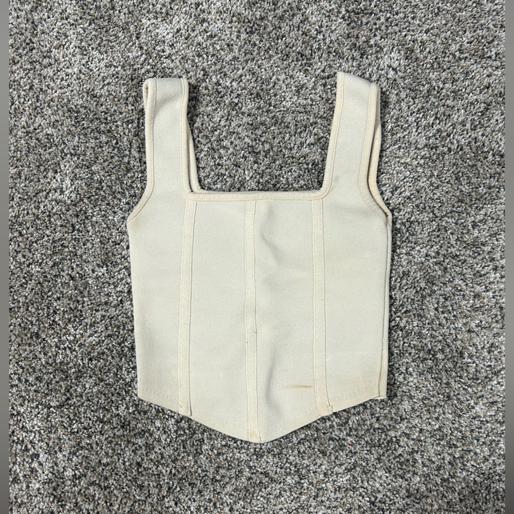 Zara corset tank 🤍